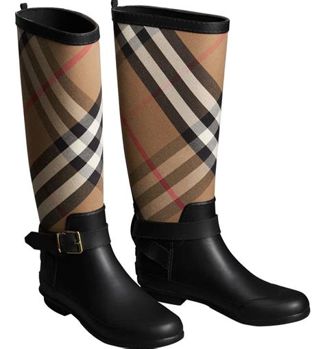 burberry ladies rain boots|burberry rain boots with zipper.